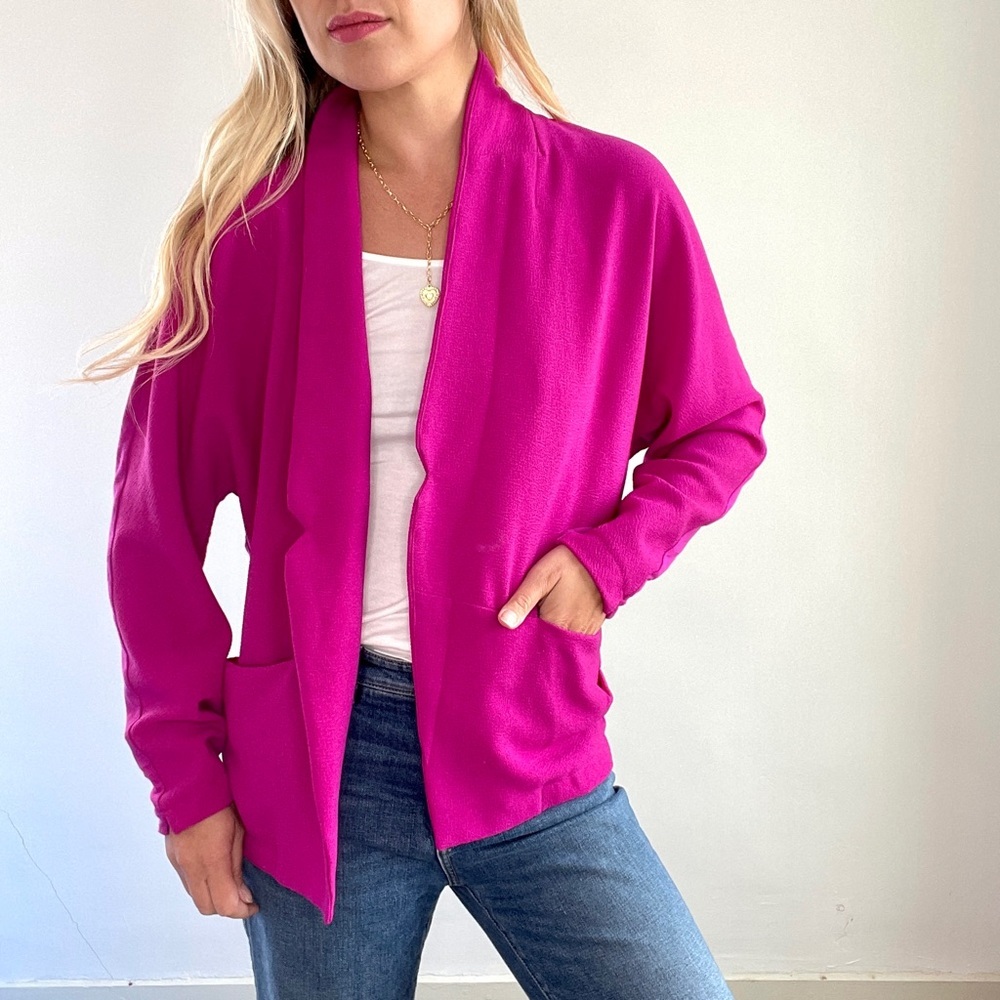 Hot Pink Blazer Jacket Sz S
